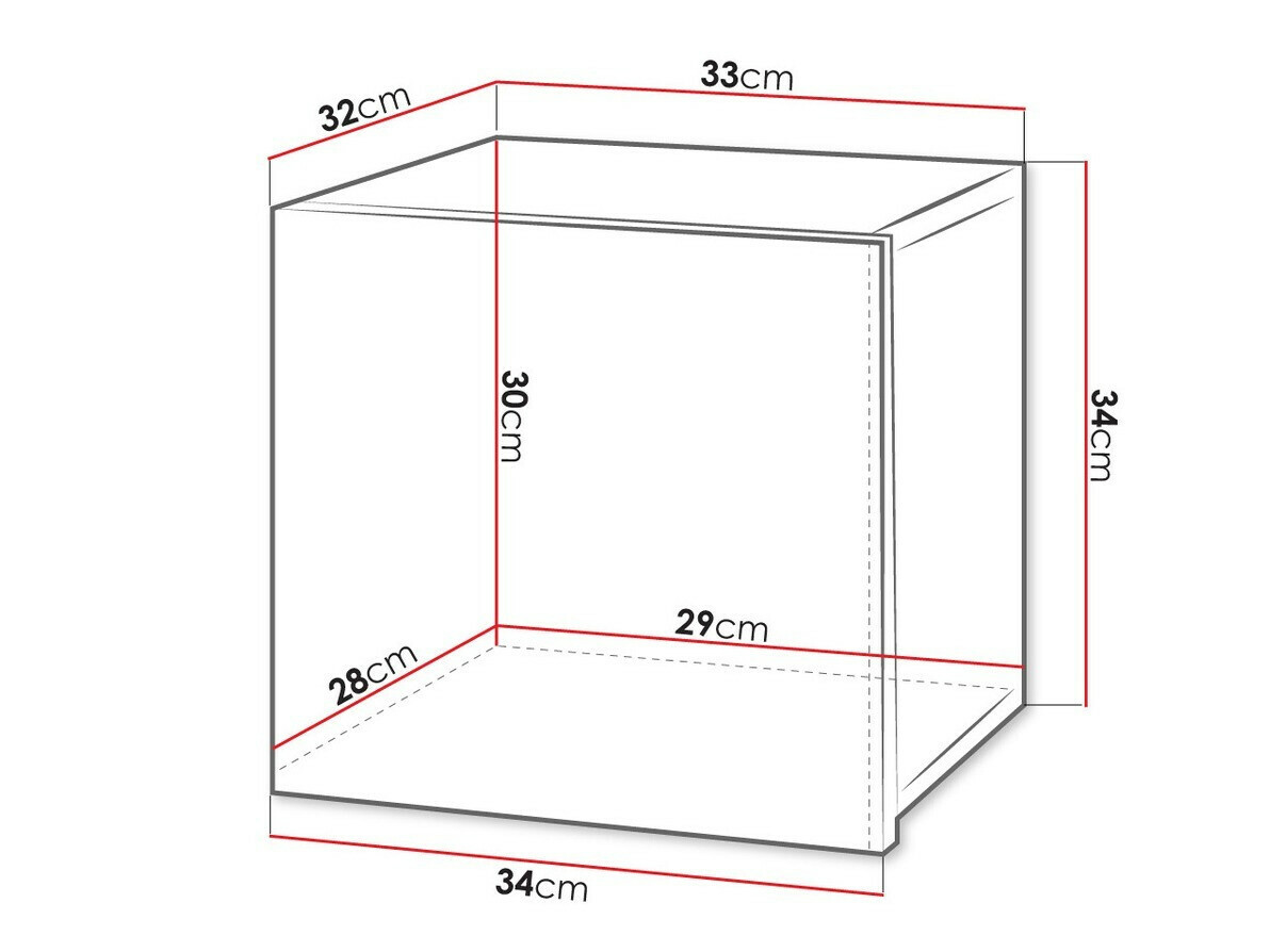 Vægskab Tivdalu 124 (Sort + Blank sort)