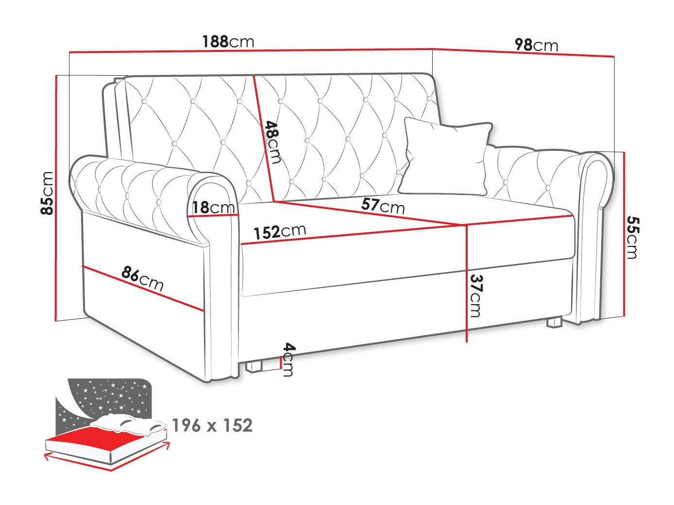 Sovesofa Aelara IV (Kronos 09)