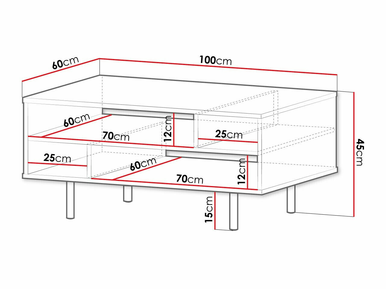 Sofabord Decus (Kashmir)