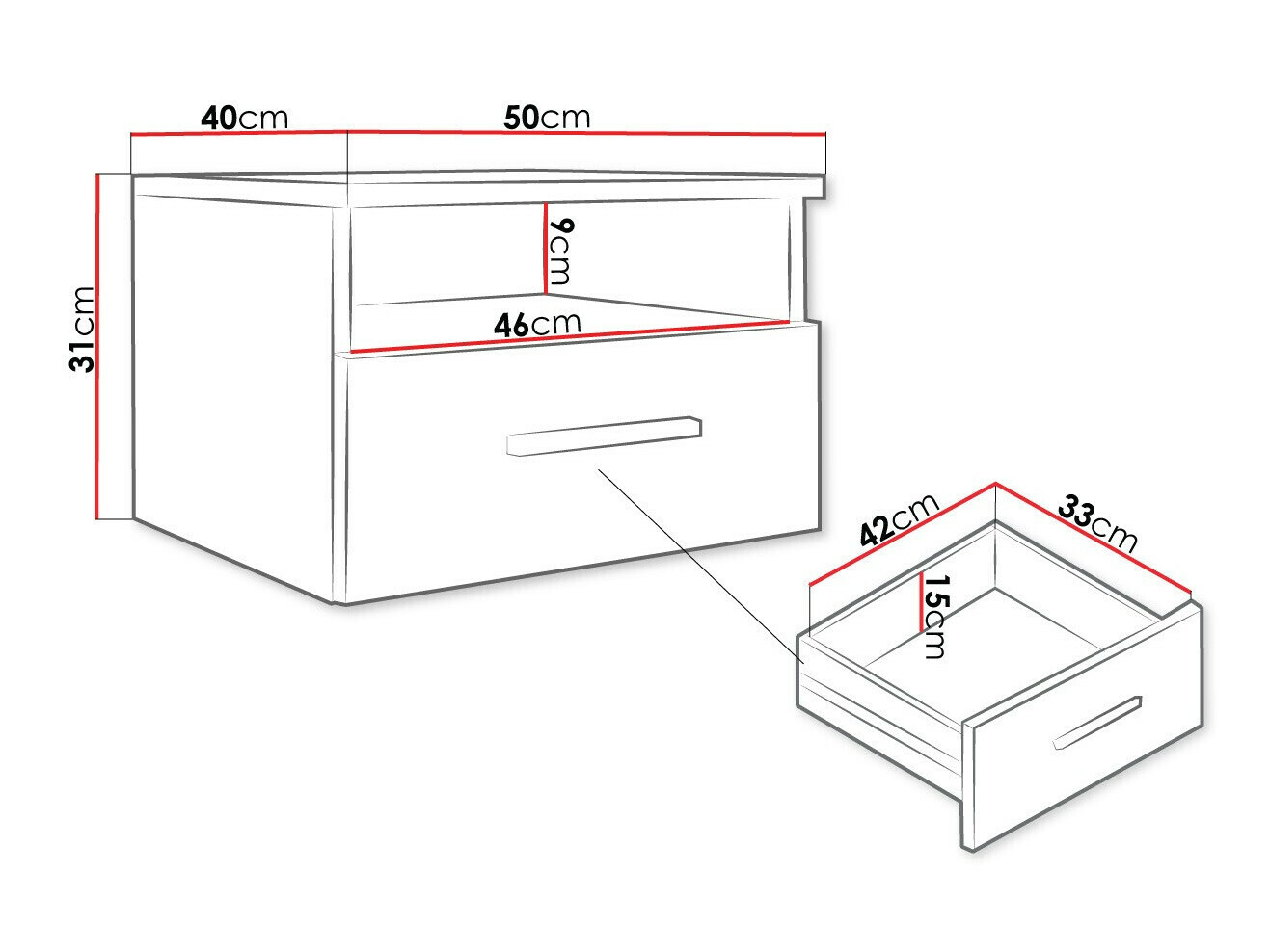 Sengebord Comfivo Pastor