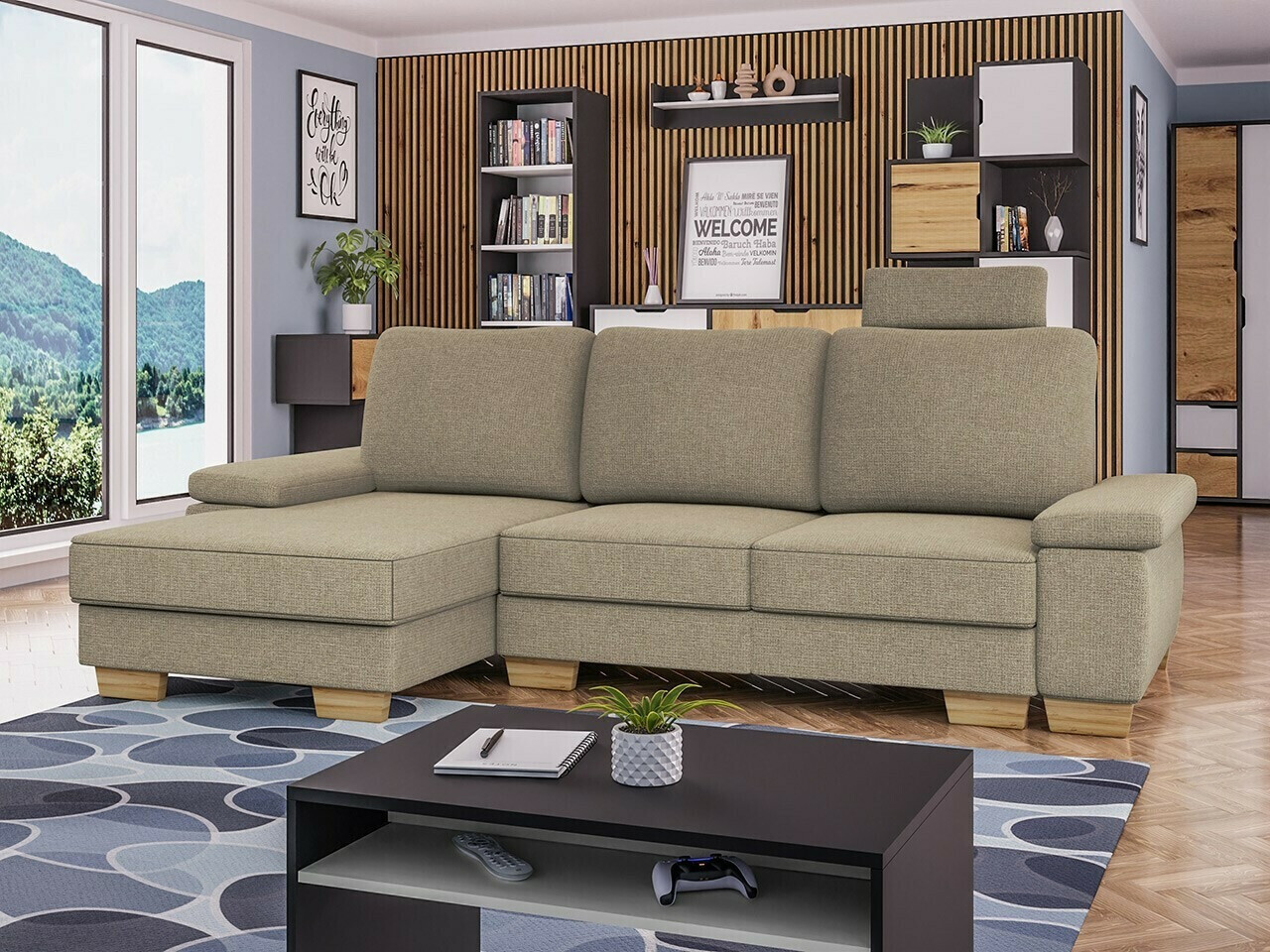Hjørnesofa Lincoln 182 (Barrel 19)