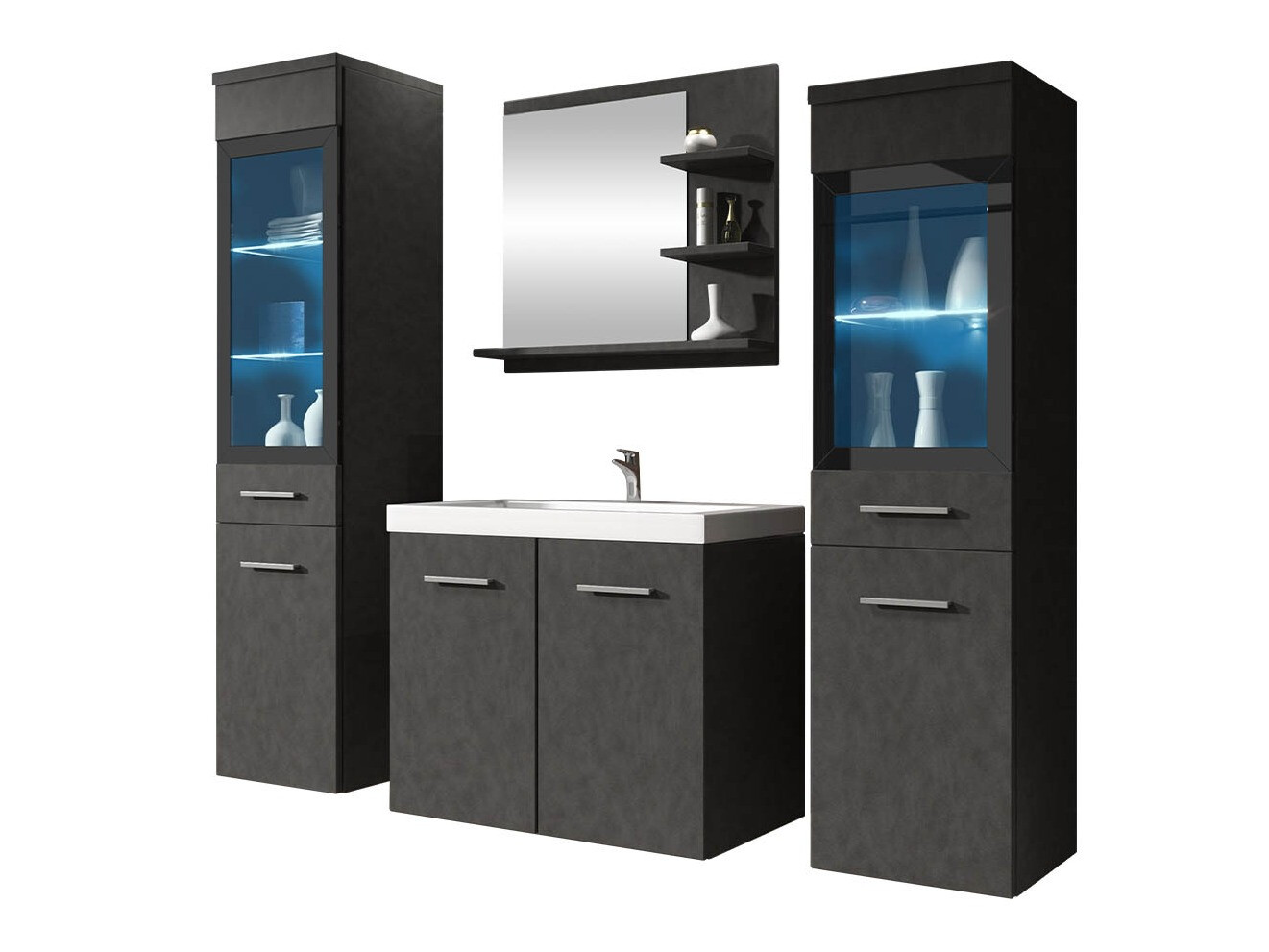 Badeværelsessæt Scientia IV (Matera grå)