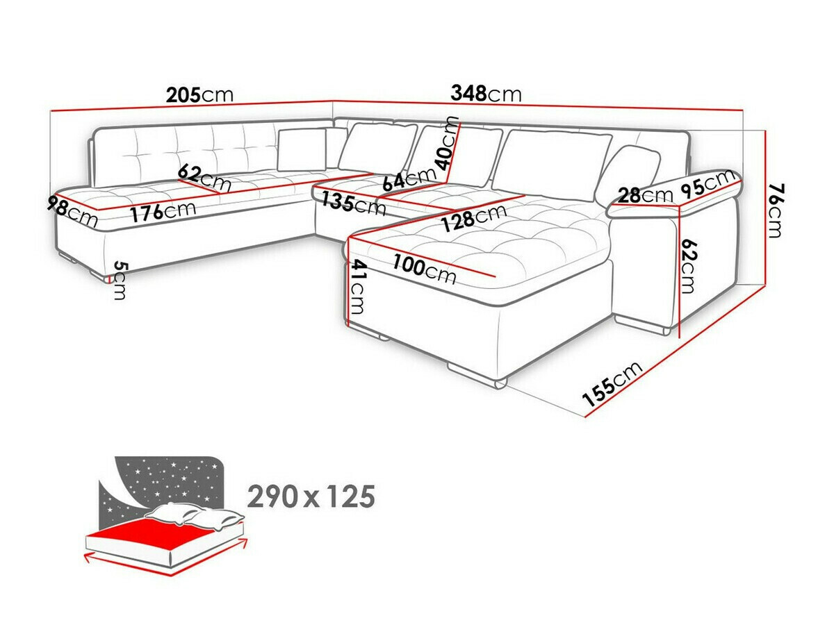 Hjørnesofa Comfivo Gemma VI (Magic Velvet 2225-151 + Venus Velvet 2941)
