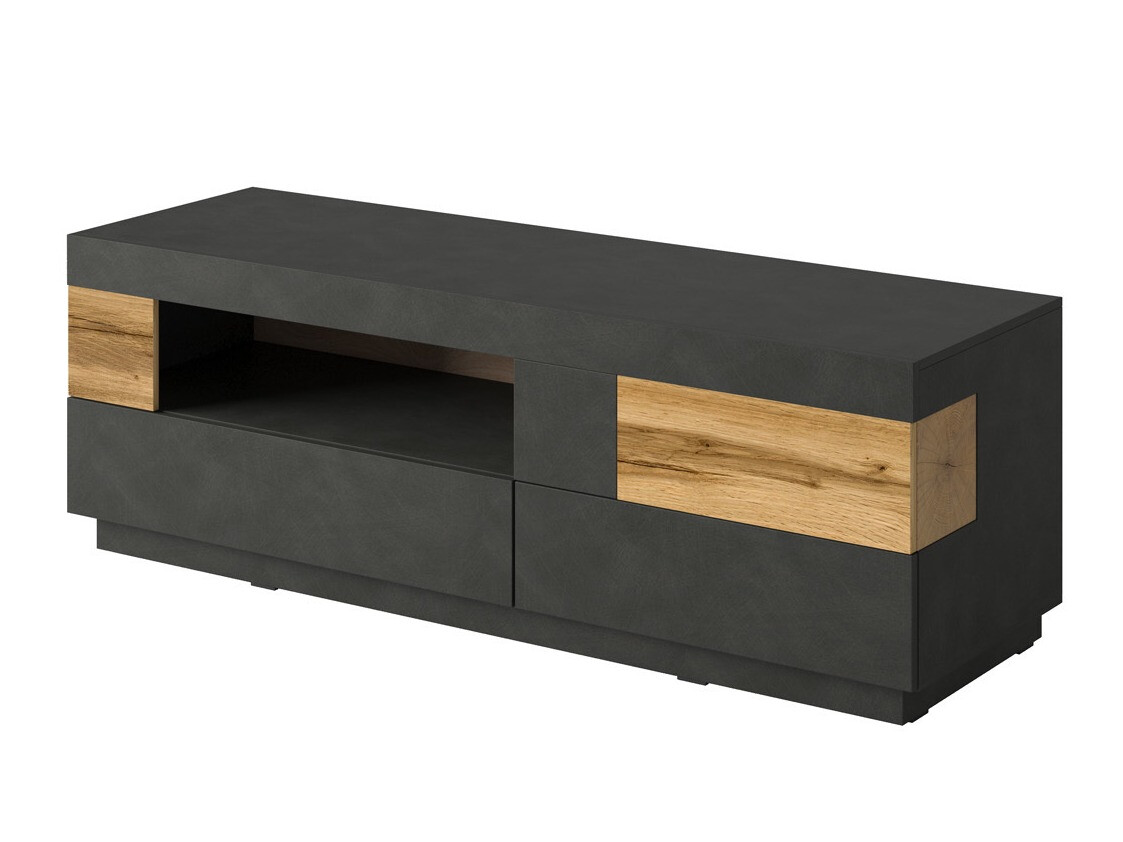 TV-bord Livlore 103 (Matera grå + Wotan eg)