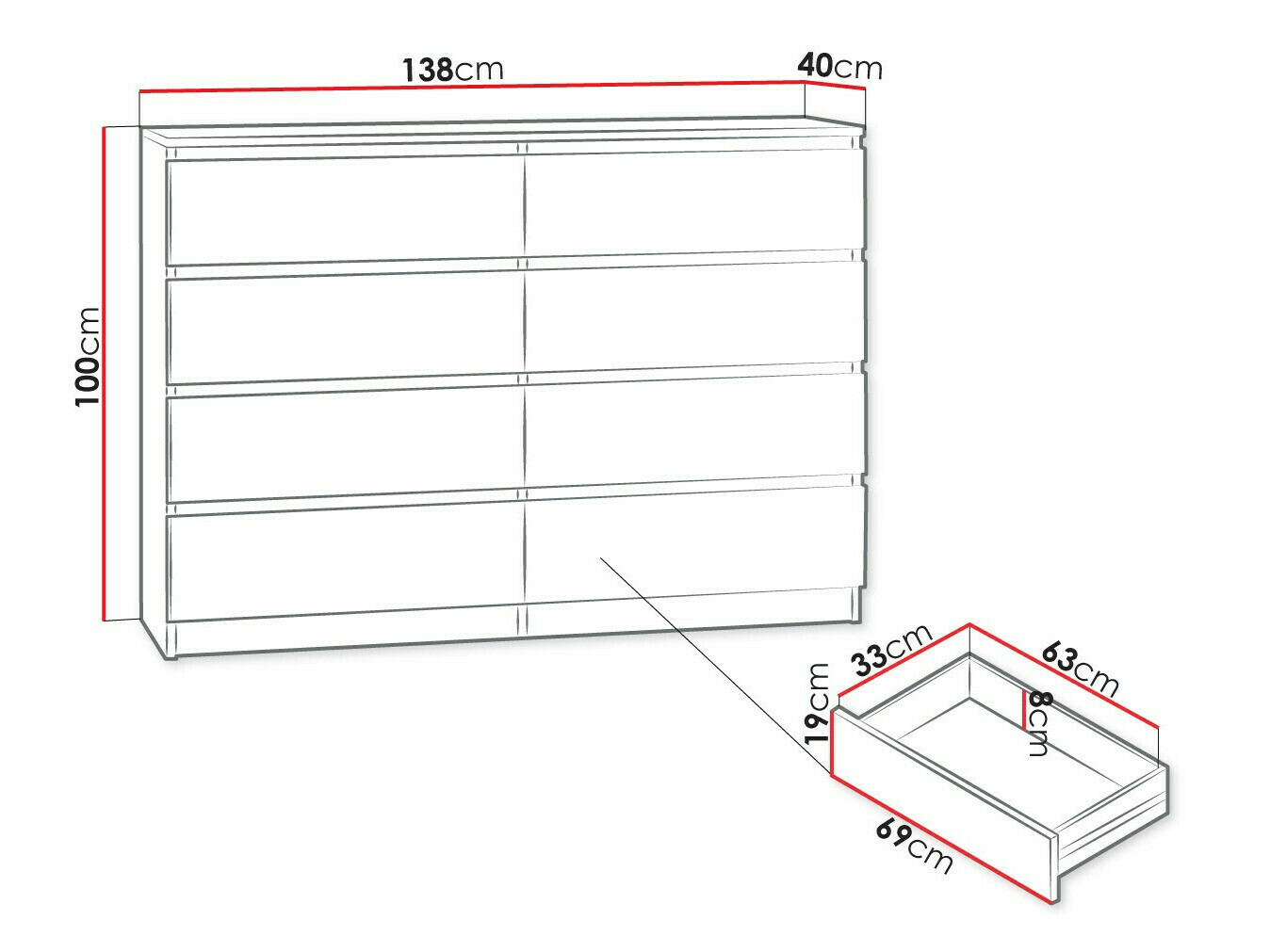 Kommode Comfivo Structor III (Sonoma eg)
