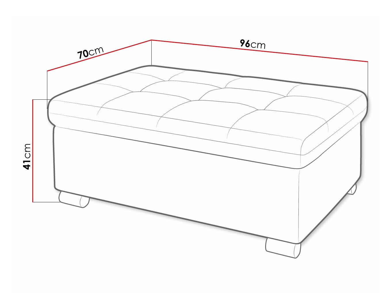 Polstret bænk Comfivo 118 (Magni 206.02)