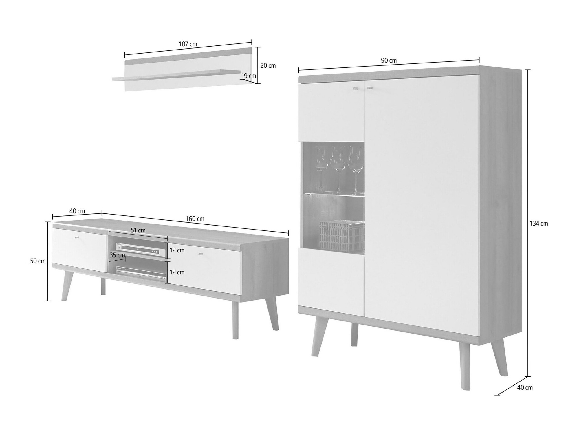 Stuemøbelsæt Elbfiou 115