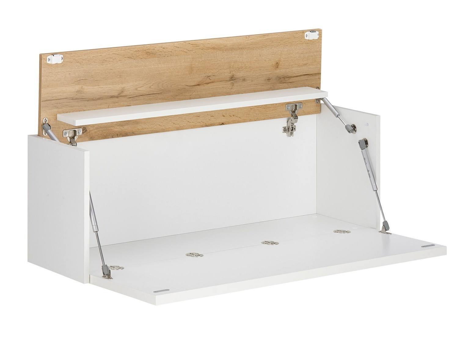 Skrivebord Elbsori 107 (Hvid + Wotan eg)