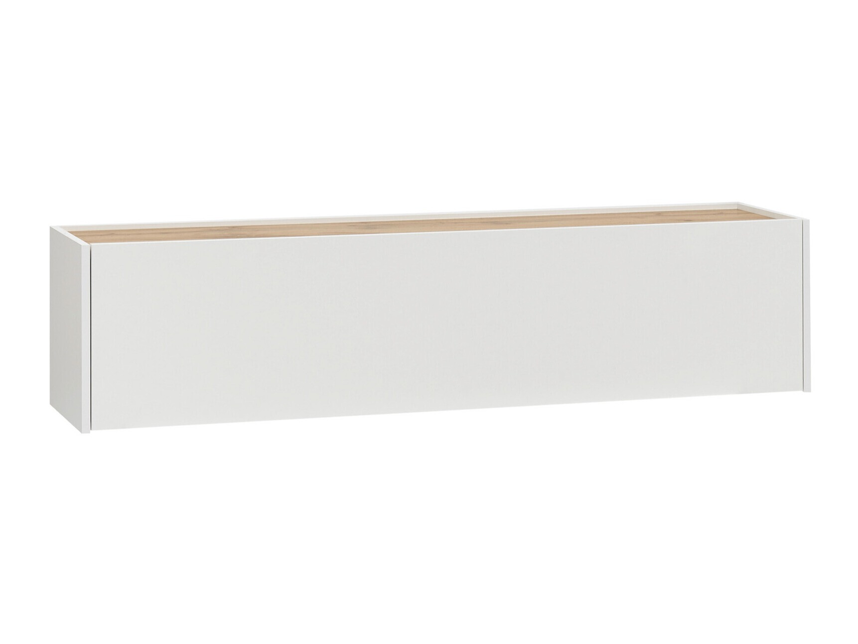 TV-bord Elbsori 108 (Hvid + Wotan eg)