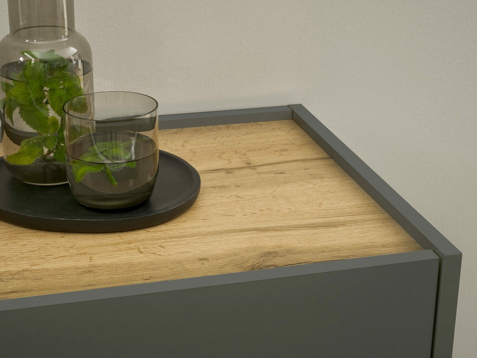 Vægskab Elbsori 109 (Antracit + Wotan eg)