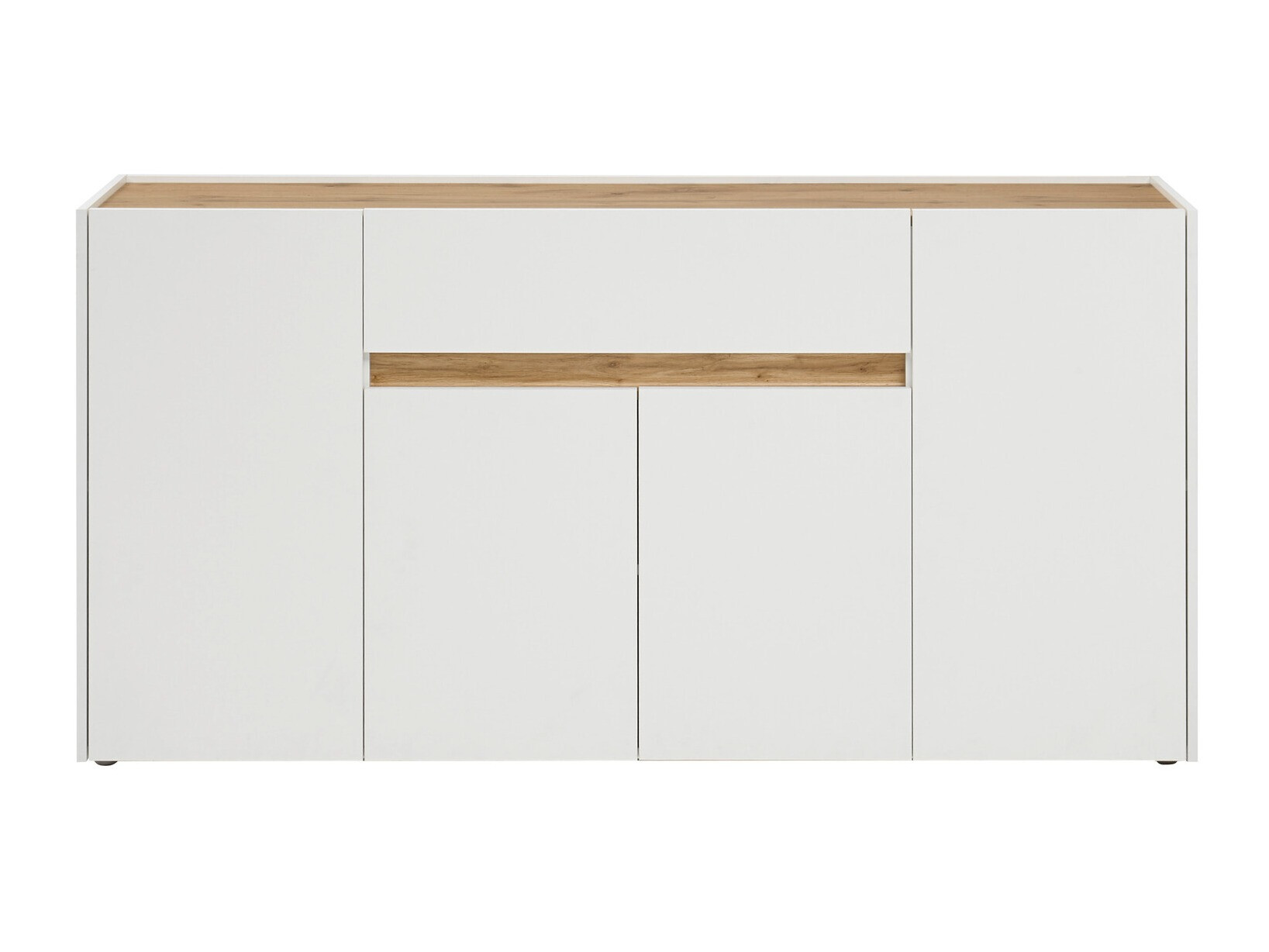 Kommode Elbsori 117 (Hvid + Wotan eg)