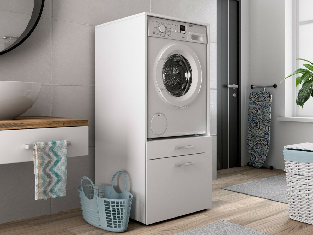 Reol til badeværelse Austin 377 (Hvid)