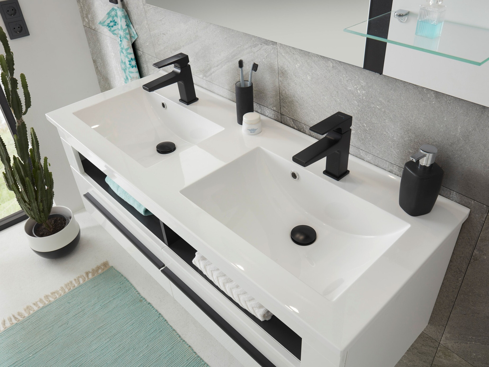 Vægbadeværelsesskab til håndvask Torbelu 100