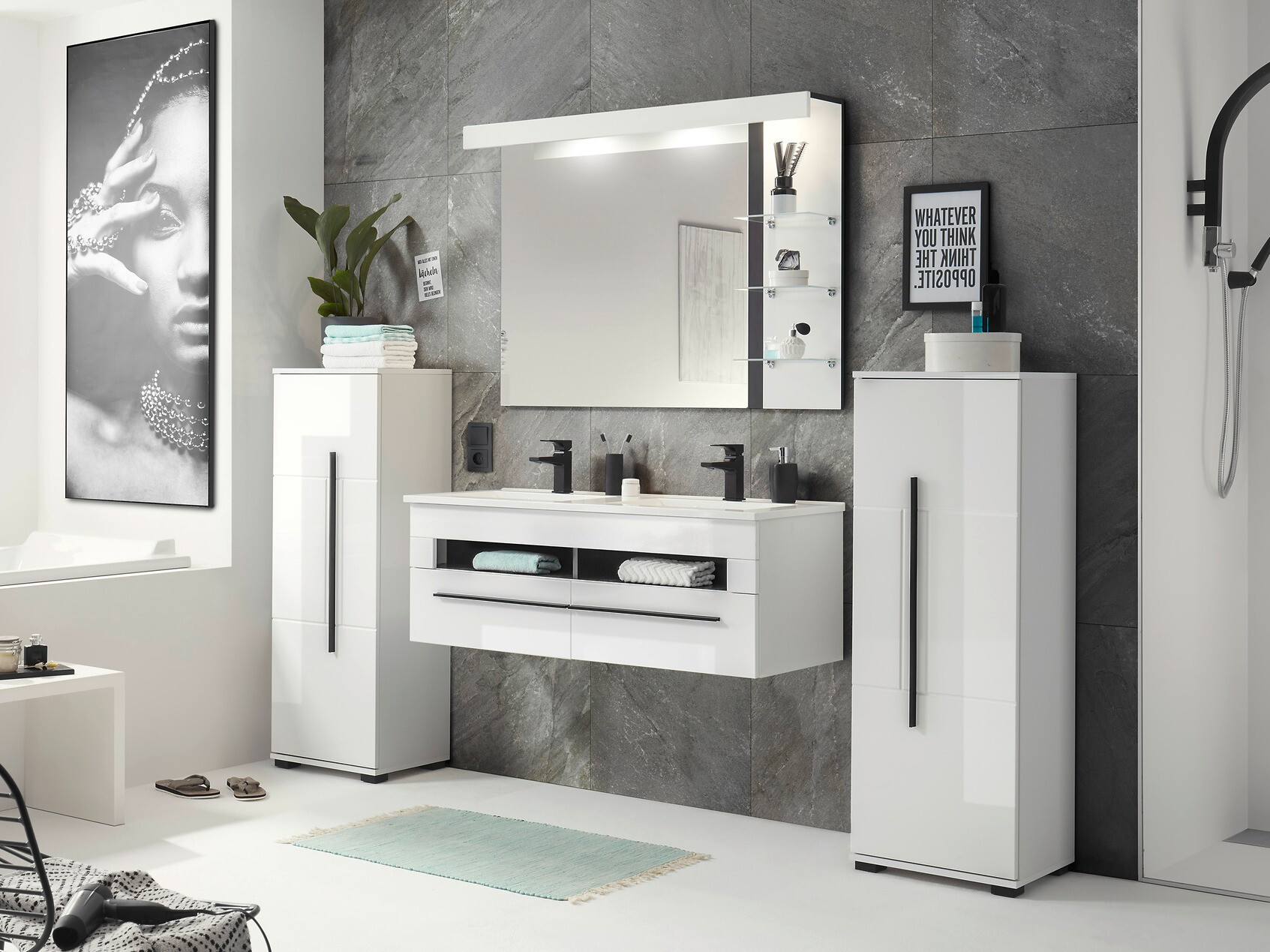 Vægbadeværelsesskab til håndvask Torbelu 100