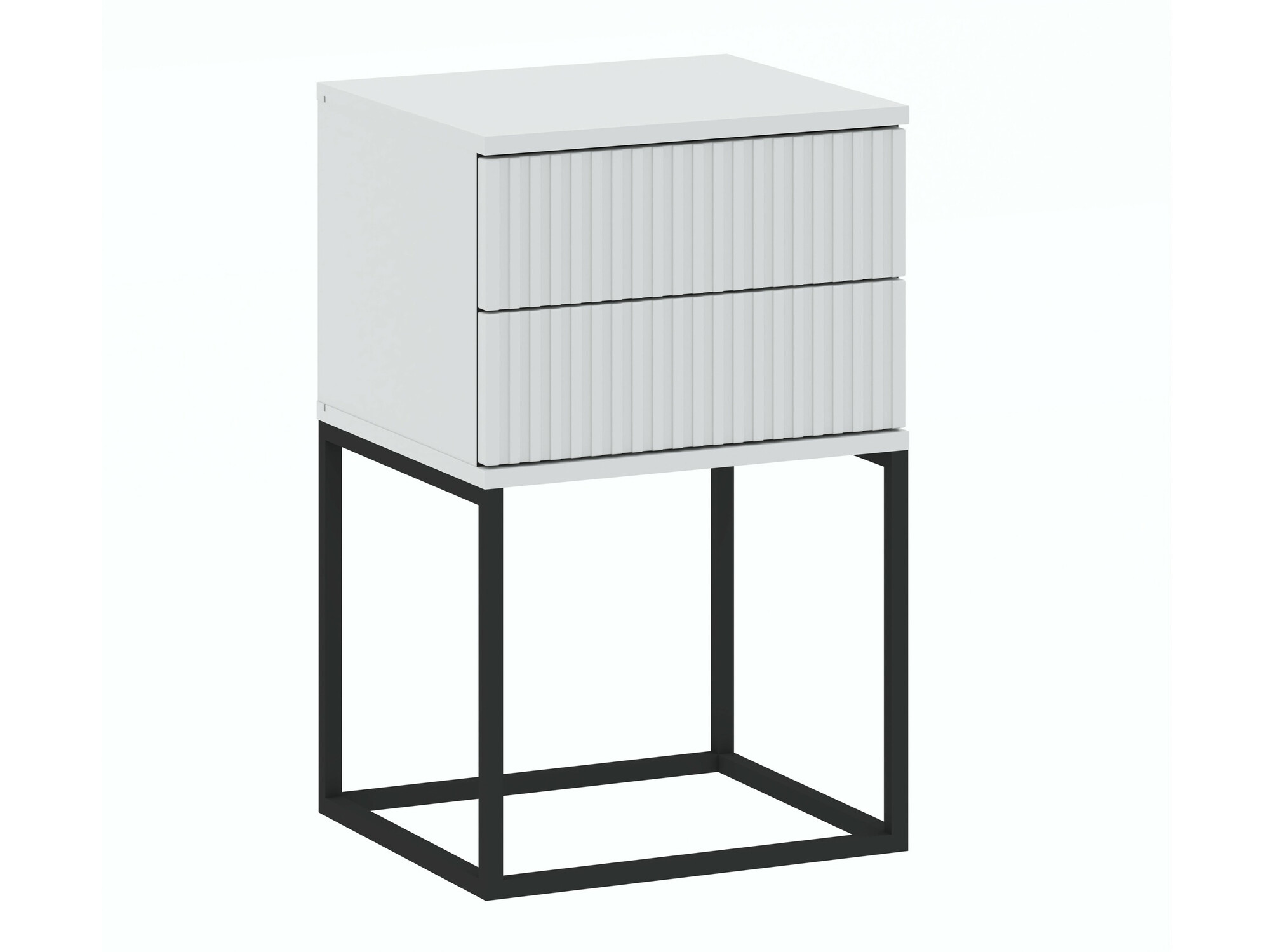 Sengebord Bristol 195 (Hvid)