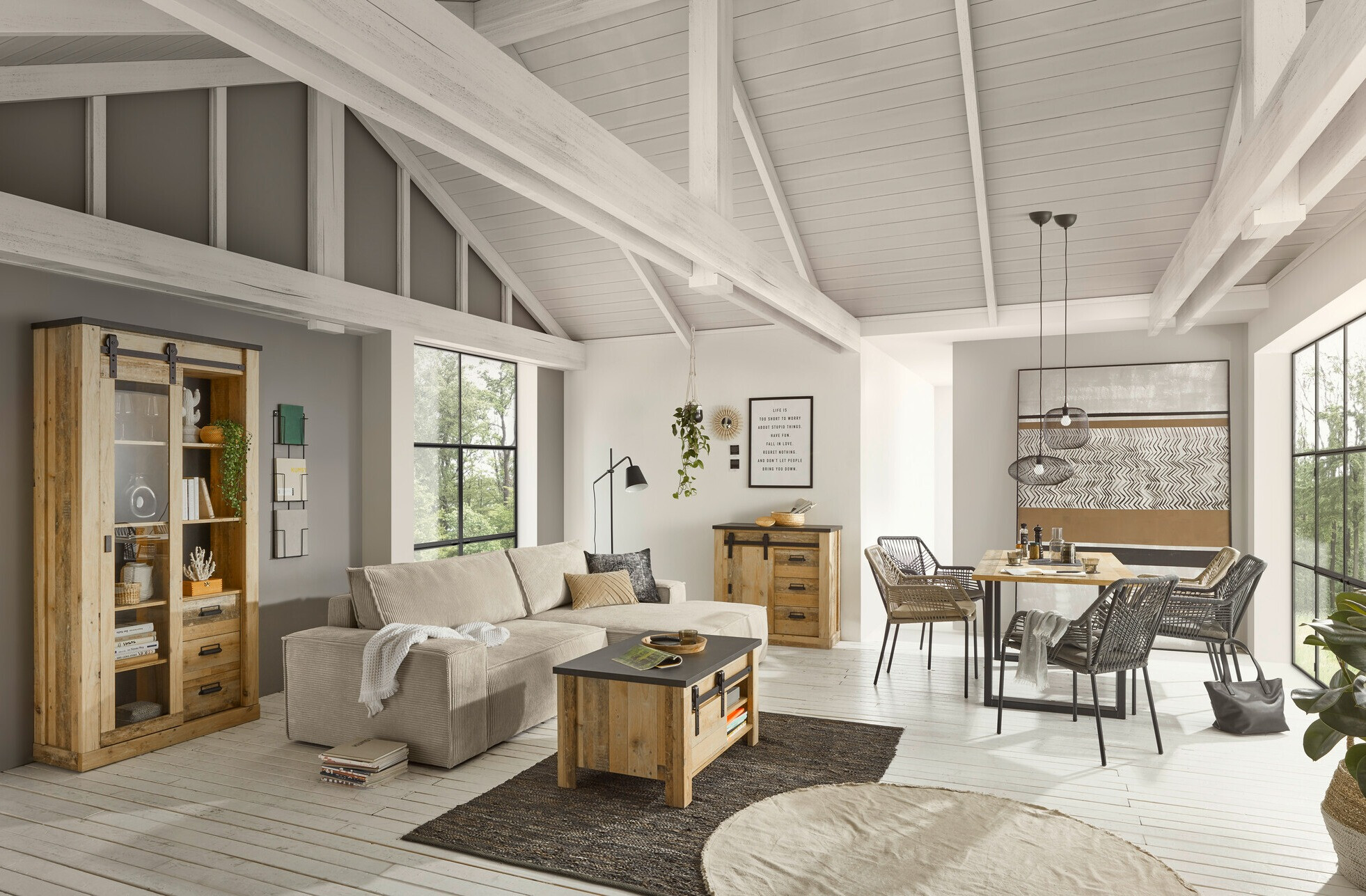 Bord Cirtale 100 (Modnet træ + Antracit)