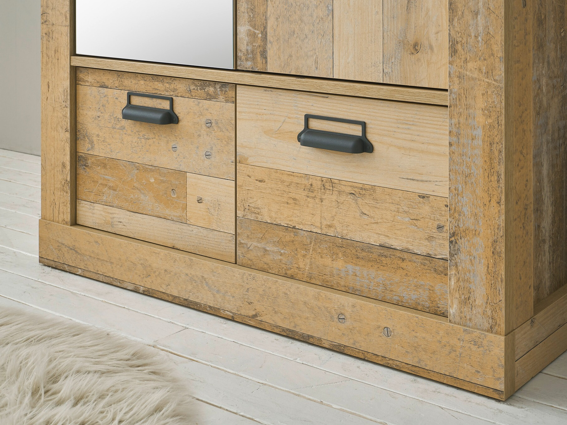 Garderobeskab Cirtale 106 (Antracit + Modnet træ)