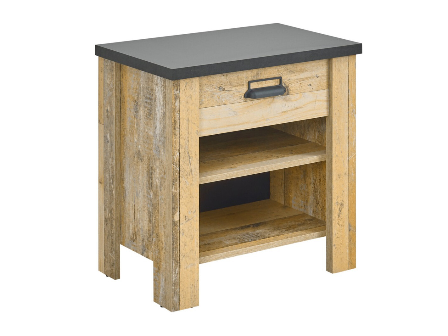 Sengebord Cirtale 102 (Modnet træ + Antracit)