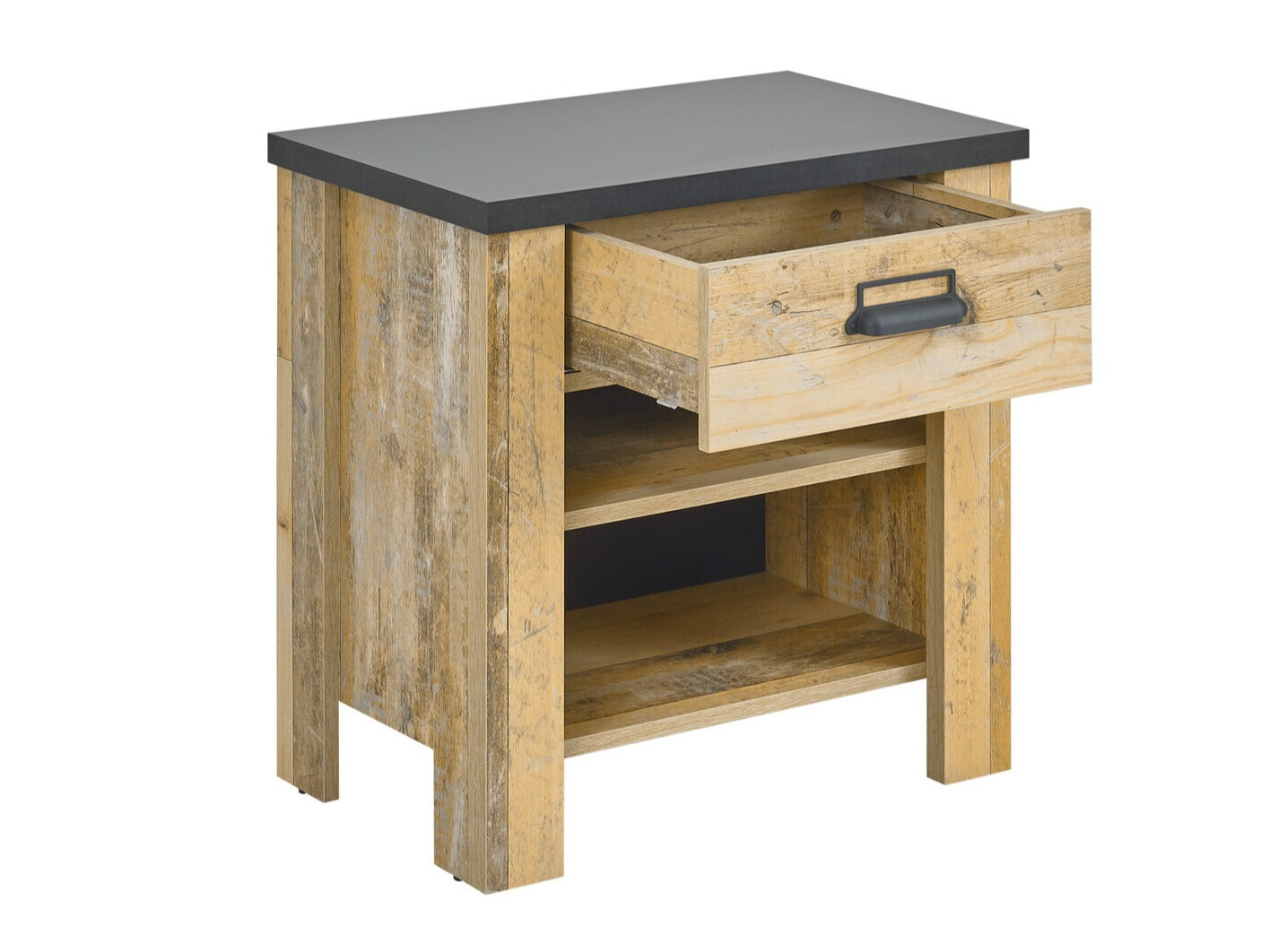 Sengebord Cirtale 102 (Modnet træ + Antracit)