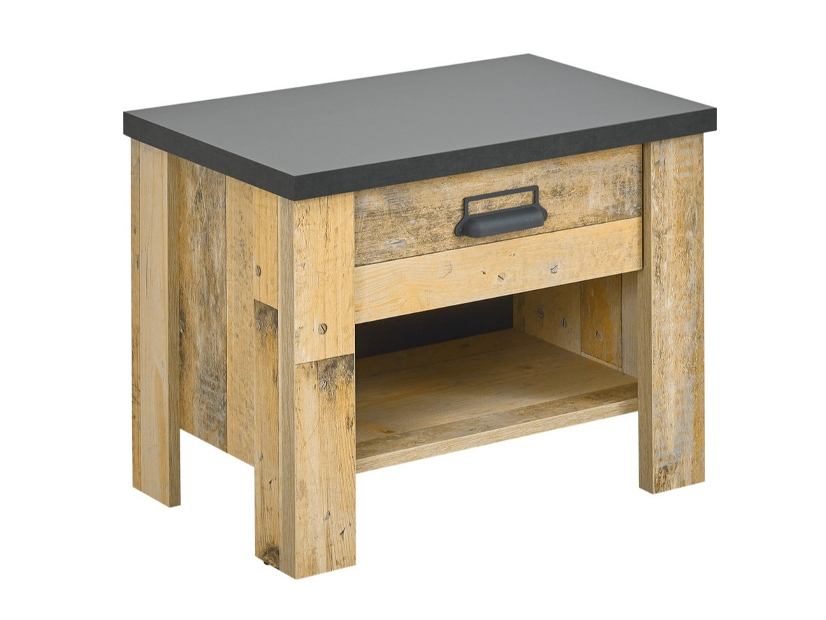 Sengebord Cirtale 104 (Modnet træ + Antracit)