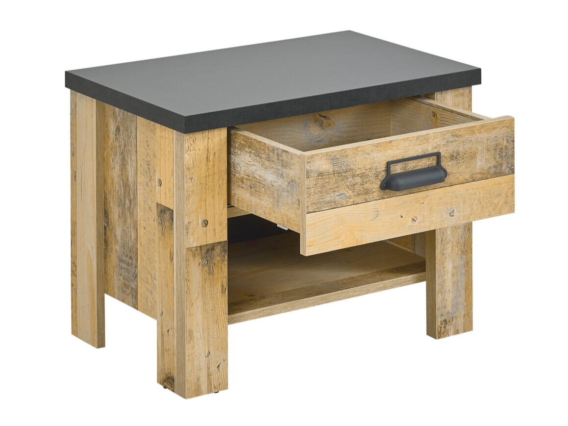 Sengebord Cirtale 104 (Modnet træ + Antracit)