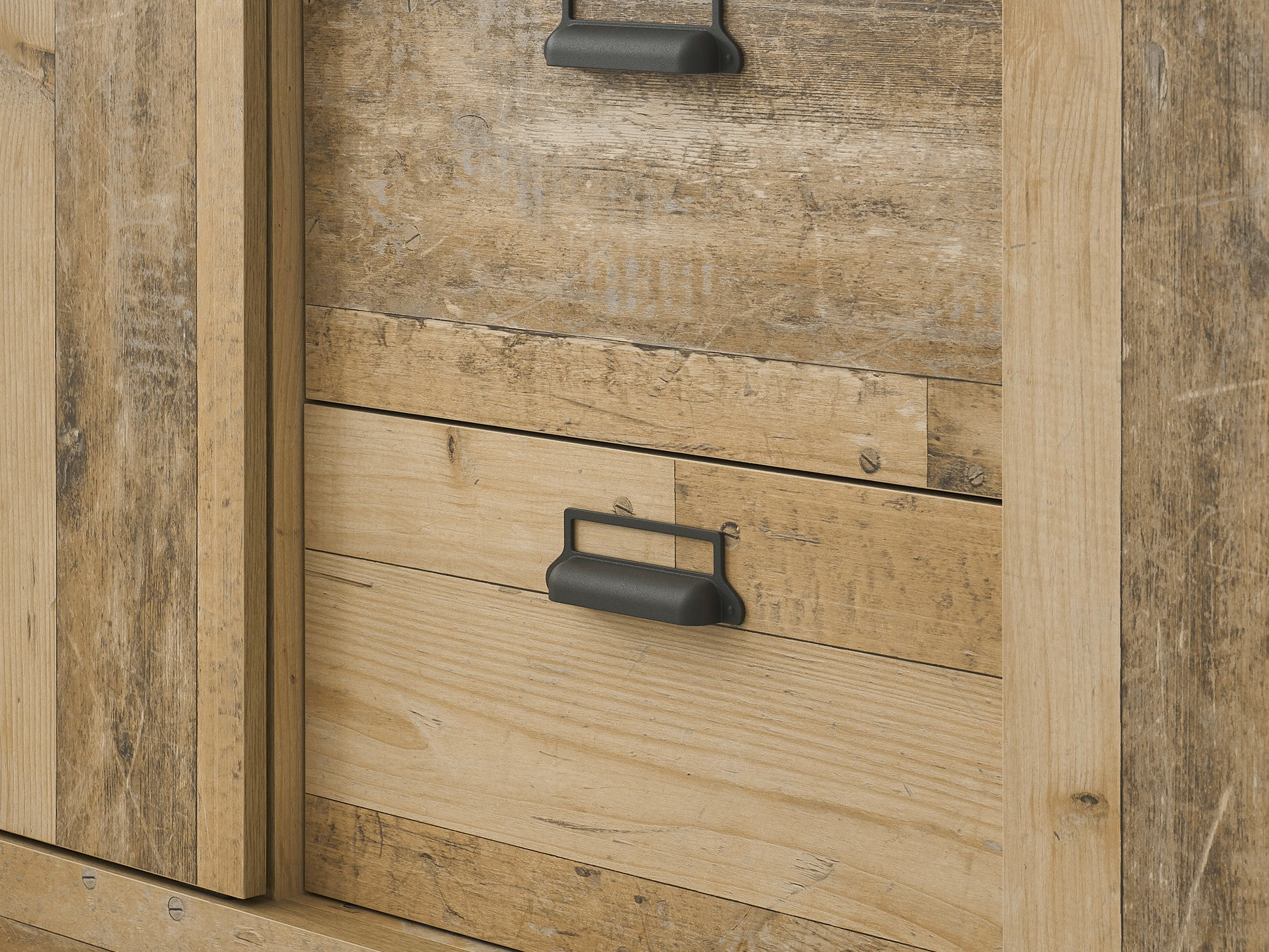 Garderobeskab Cirtale 107 (Antracit + Modnet træ)