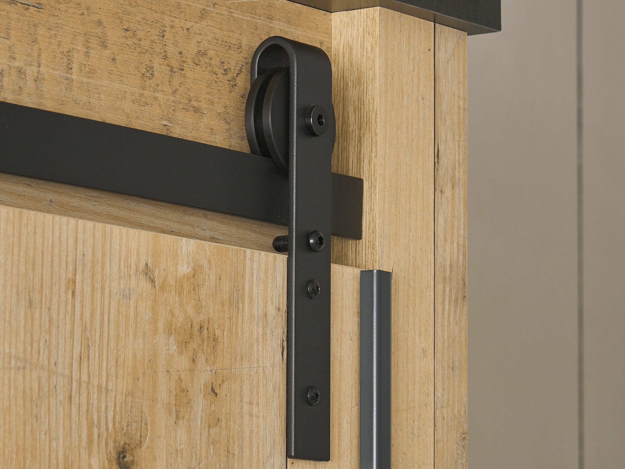 Garderobeskab Cirtale 108 (Antracit + Modnet træ)