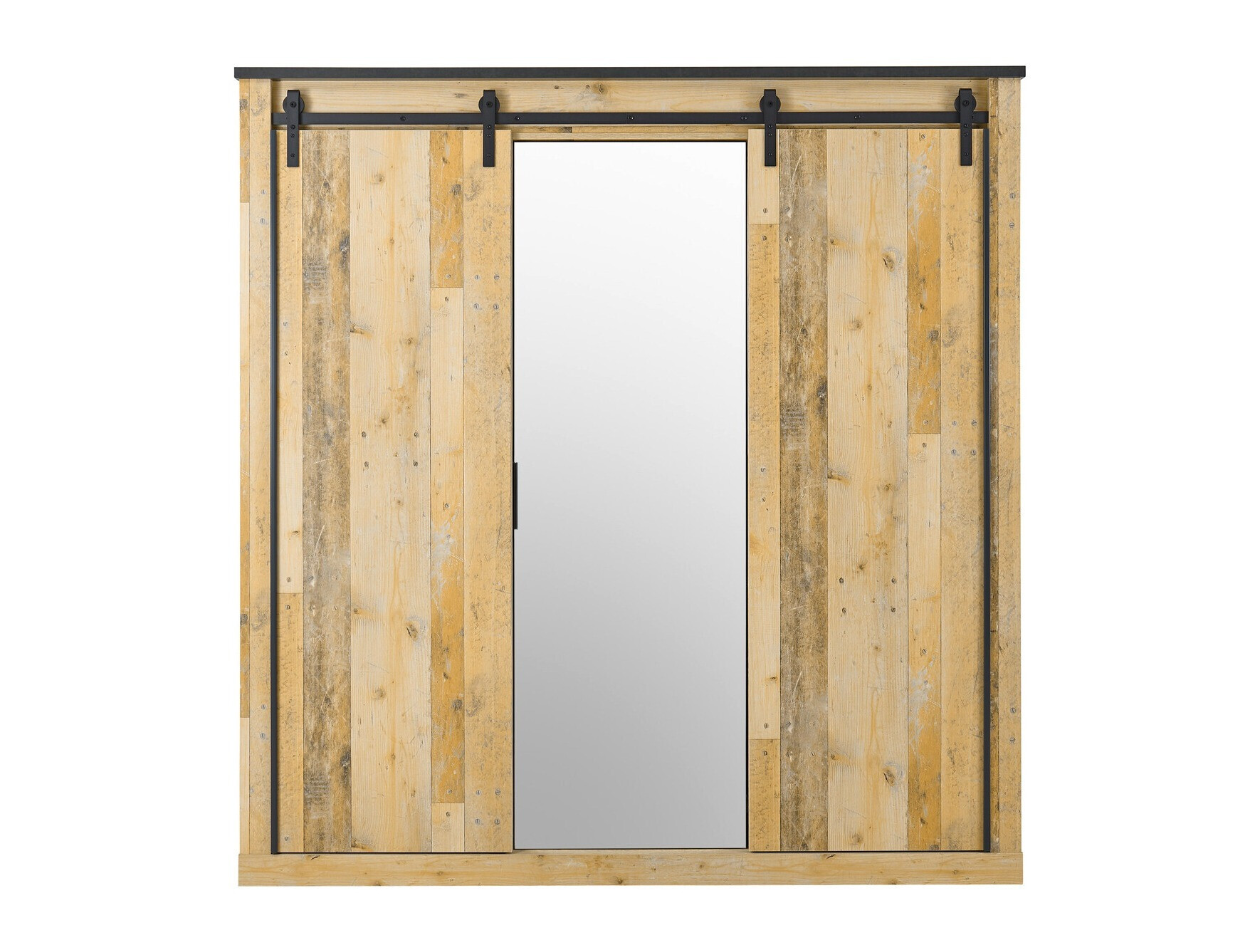 Garderobeskab Cirtale 108 (Antracit + Modnet træ)