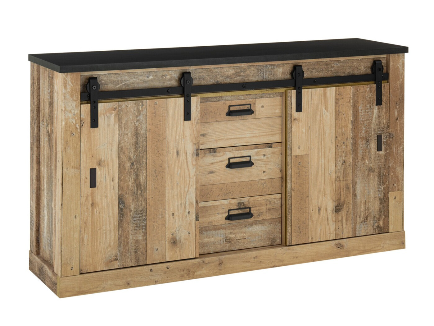 Kommode Cirtale 116 (Antracit + Modnet træ)