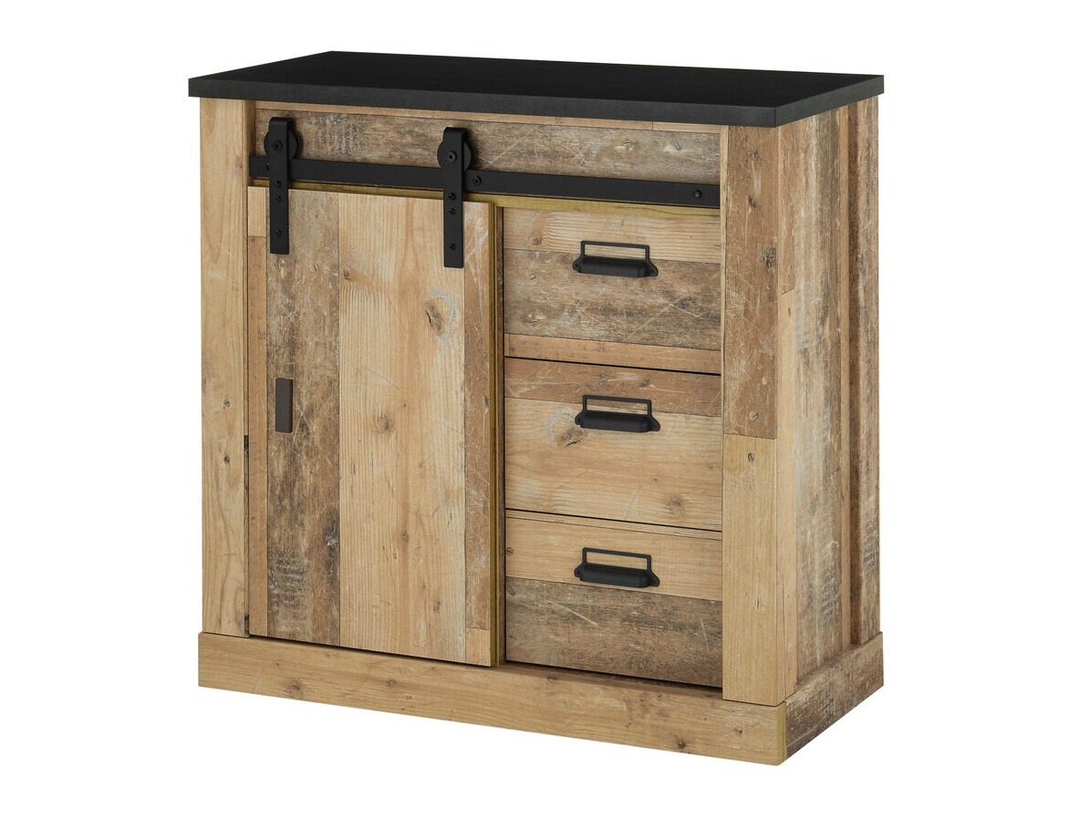 Kommode Cirtale 117 (Antracit + Modnet træ)