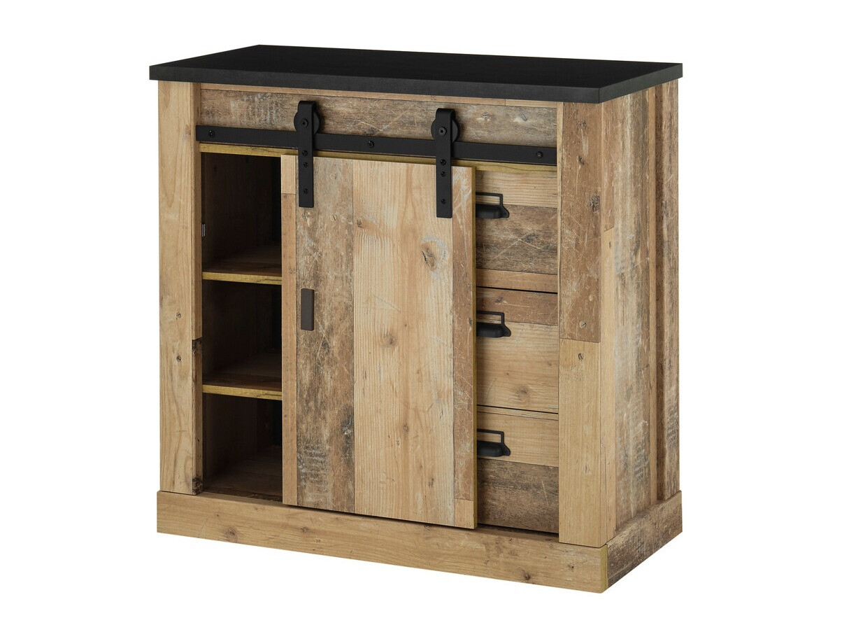 Kommode Cirtale 117 (Antracit + Modnet træ)