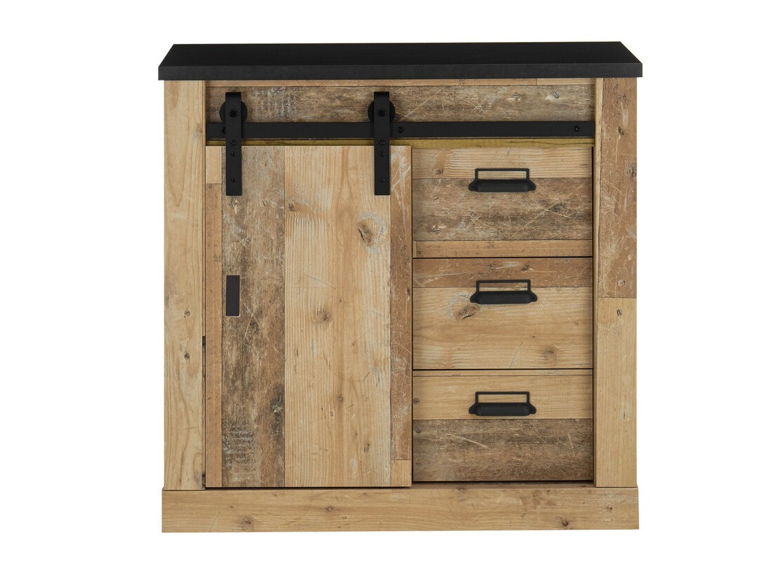 Kommode Cirtale 117 (Antracit + Modnet træ)