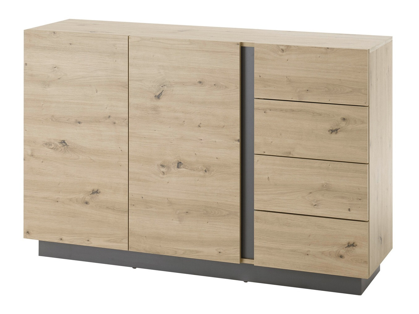 Kommode Veropho 107 (Artisan eg + Grafit)