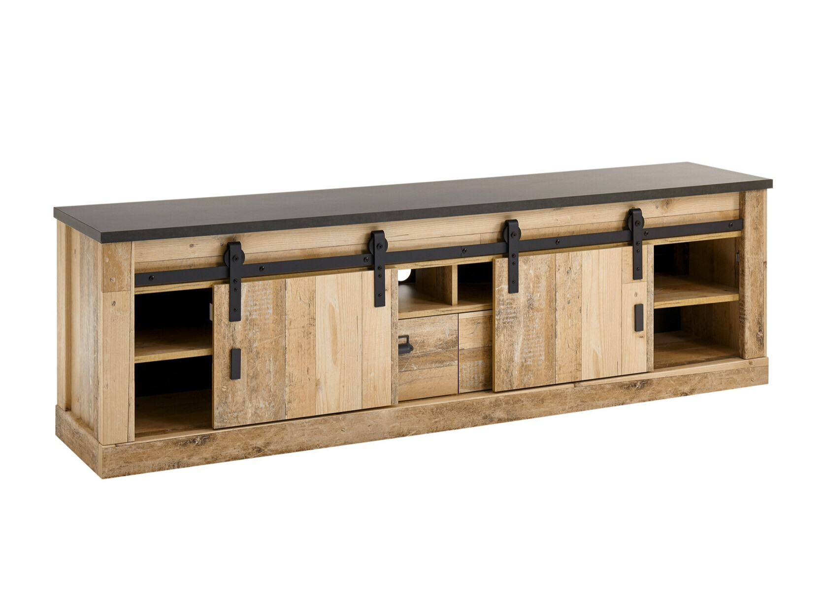 TV-bord Cirtale 113 (Antracit + Modnet træ)