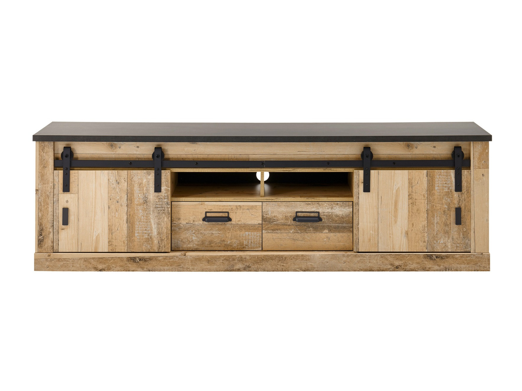 TV-bord Cirtale 113 (Antracit + Modnet træ)