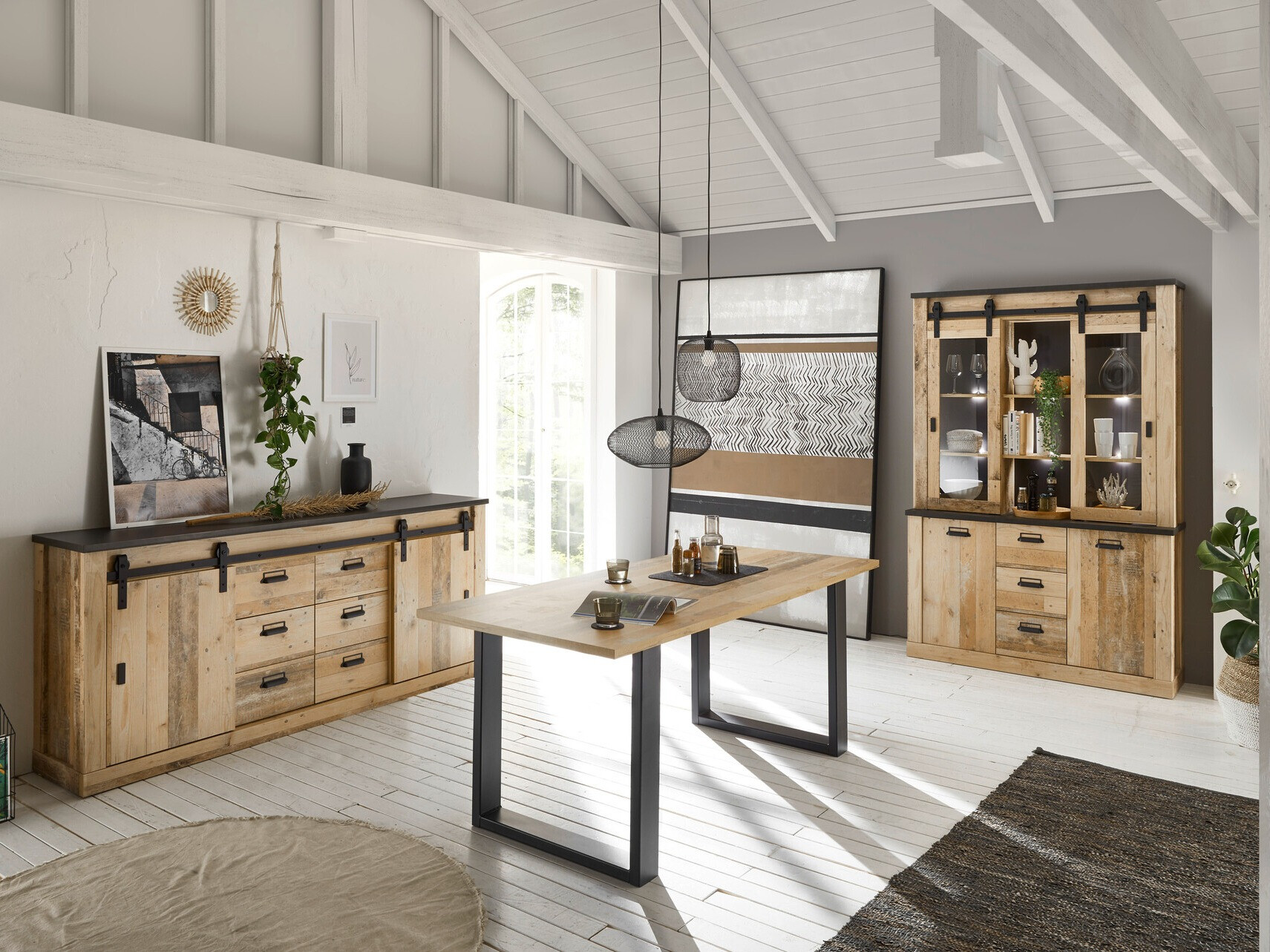 Kommode Cirtale 118 (Antracit + Modnet træ)