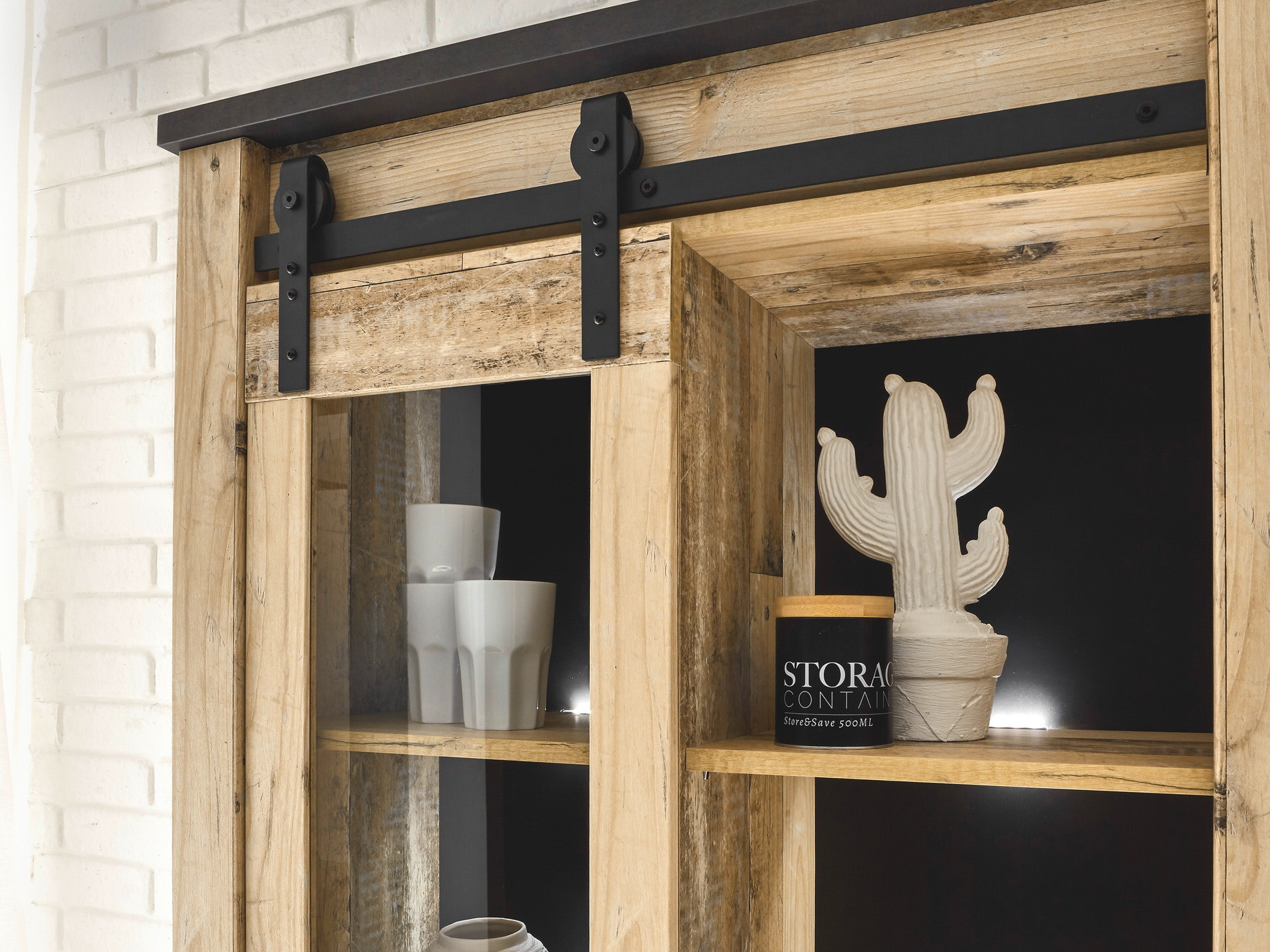 Reol Cirtale 121 (Modnet træ + Antracit)