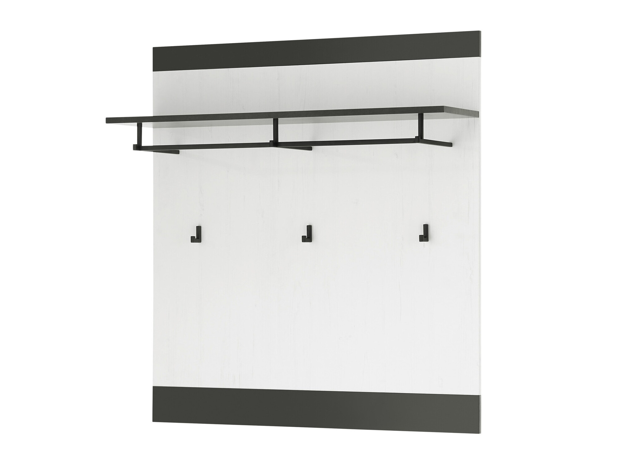 Knagerække Cirtale 126 (Antracit + Bleget fyrretræ)