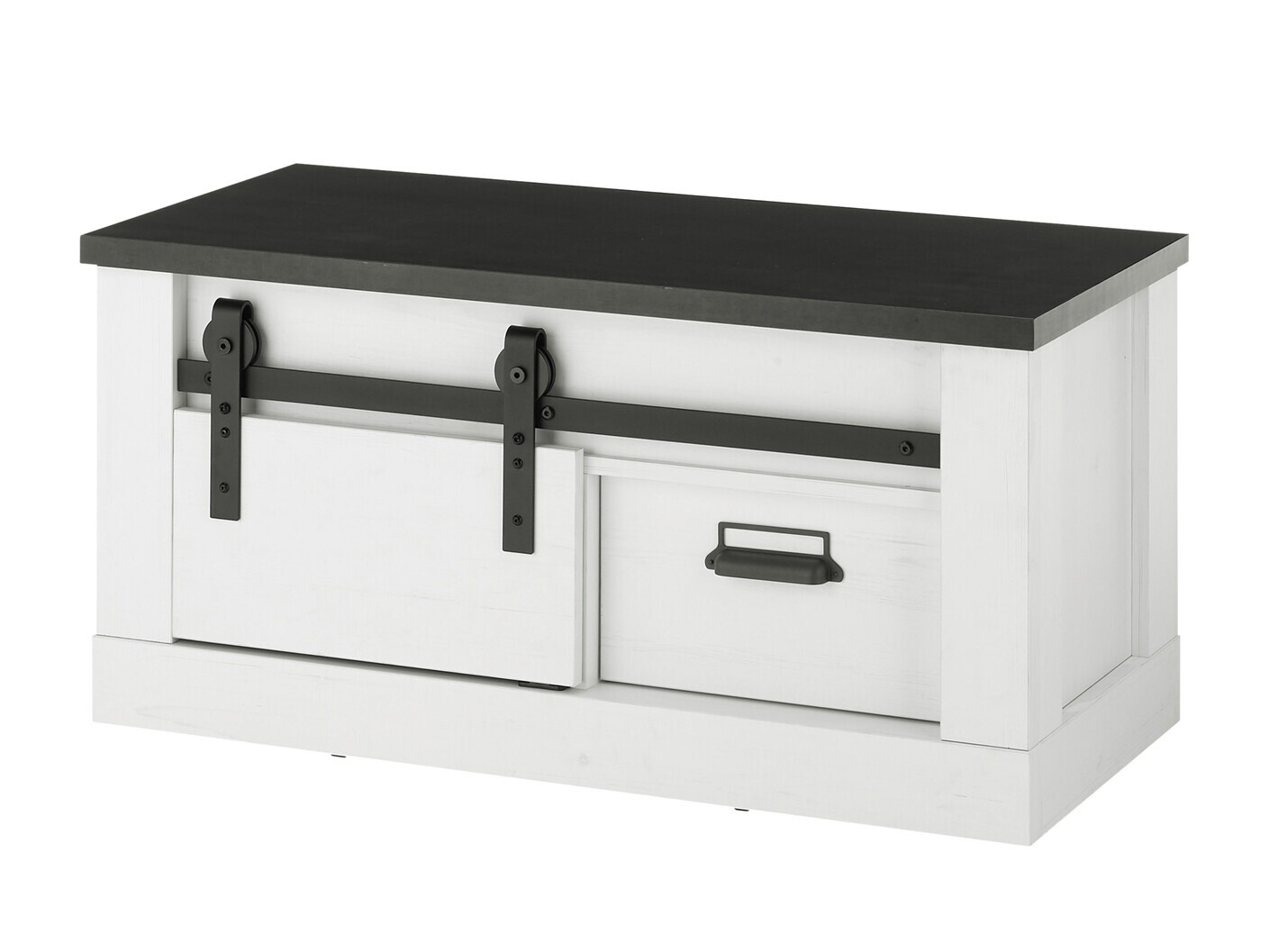 Skoskab Cirtale 124 (Antracit + Bleget fyrretræ)