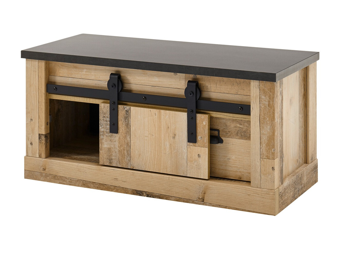 Skoskab Cirtale 124 (Antracit + Modnet træ)