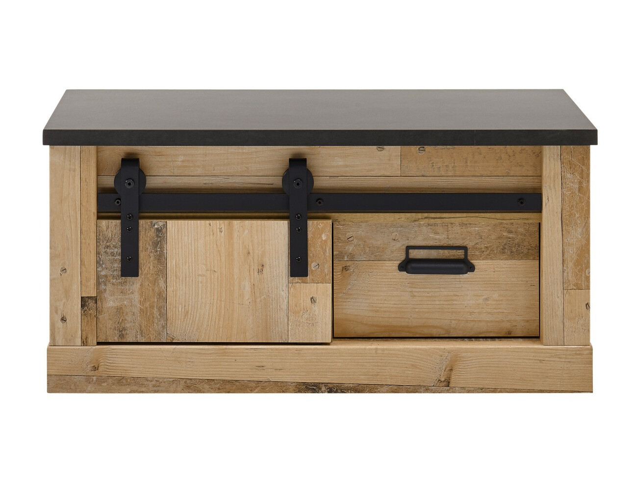 Skoskab Cirtale 124 (Antracit + Modnet træ)