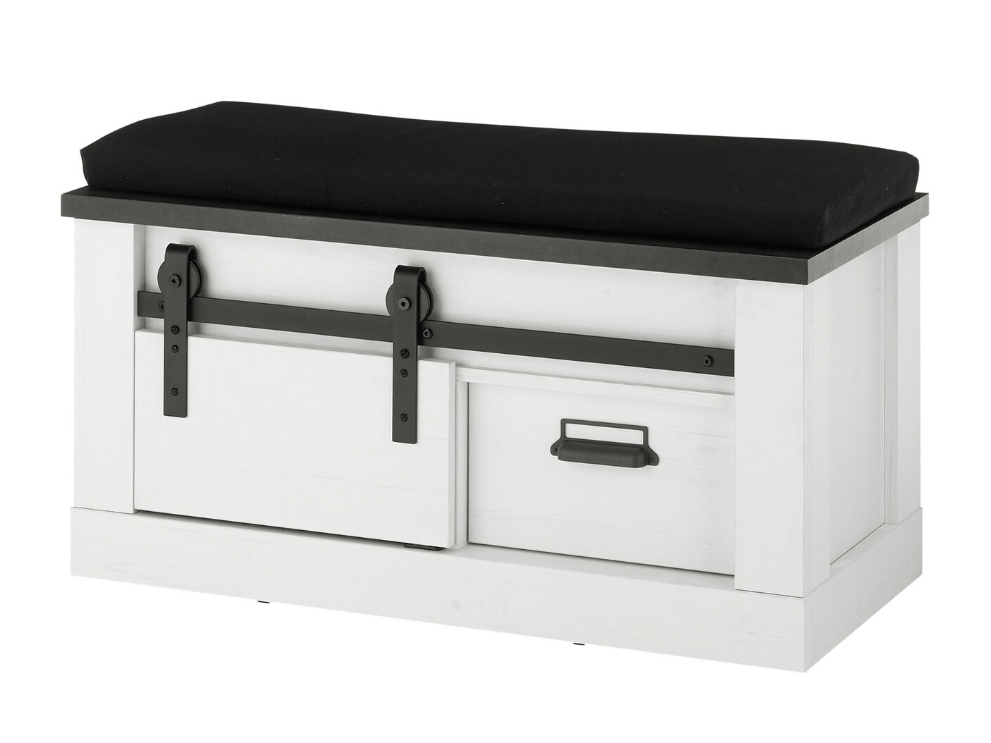 Skoskab Cirtale 125 (Antracit + Bleget fyrretræ)