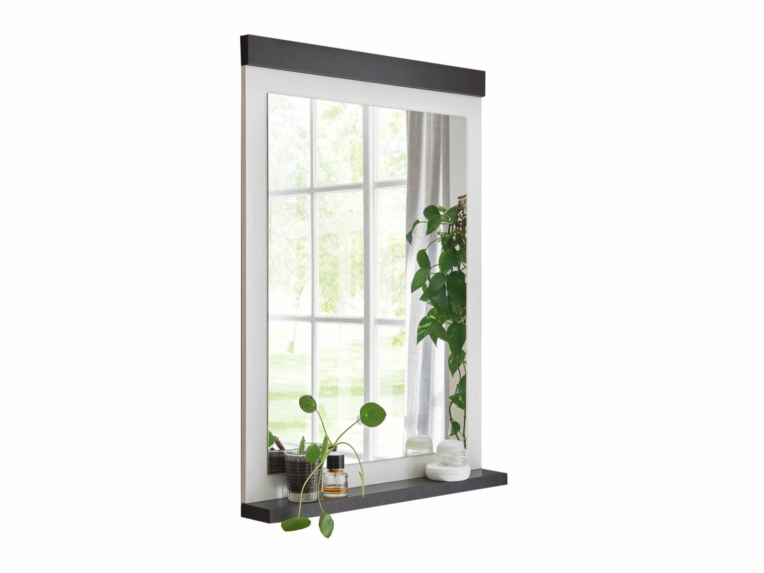 Spejl Cirtale 127 (Antracit + Bleget fyrretræ)