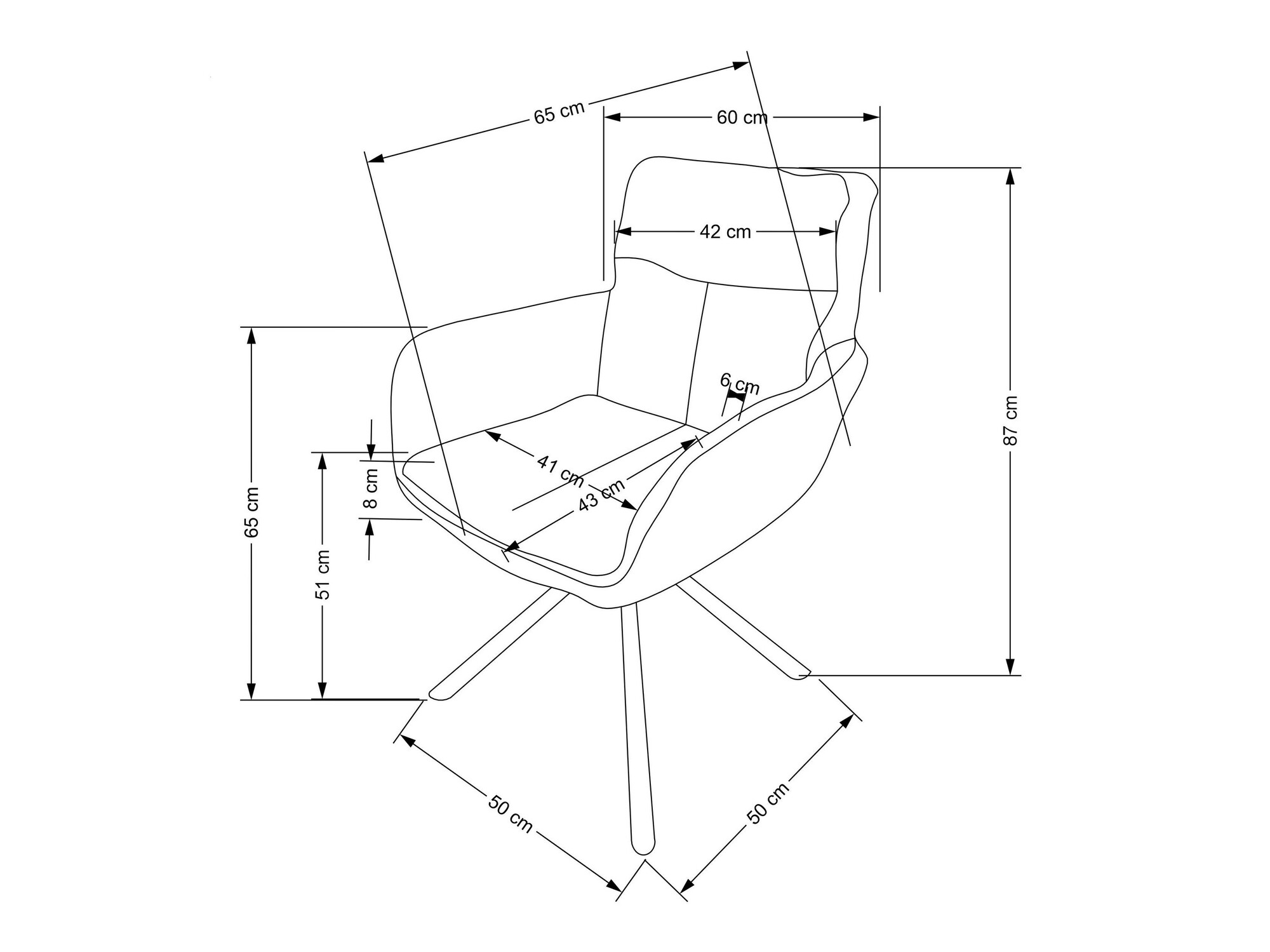 Stol Houston 1564 (Grøn)