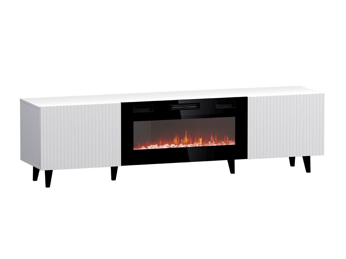 TV-bord Dicto II (Hvid + Sort)