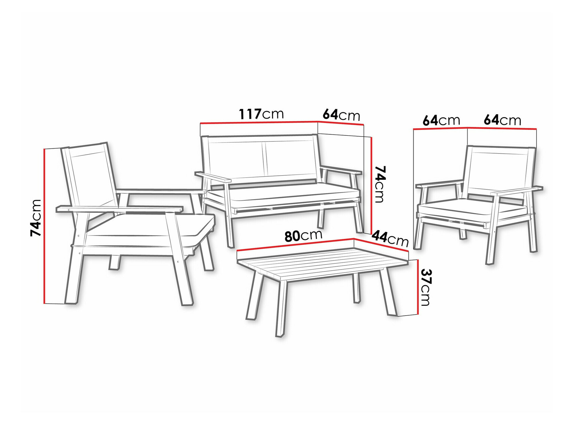 Udendørs møbelsæt Lecter
