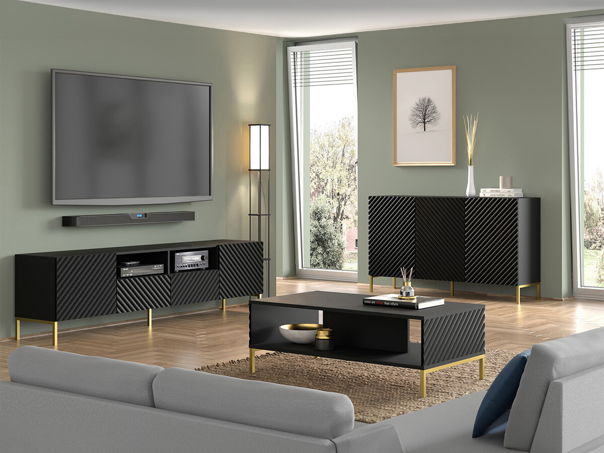 Stuemøblersæt Fivremu 109 (Sort)