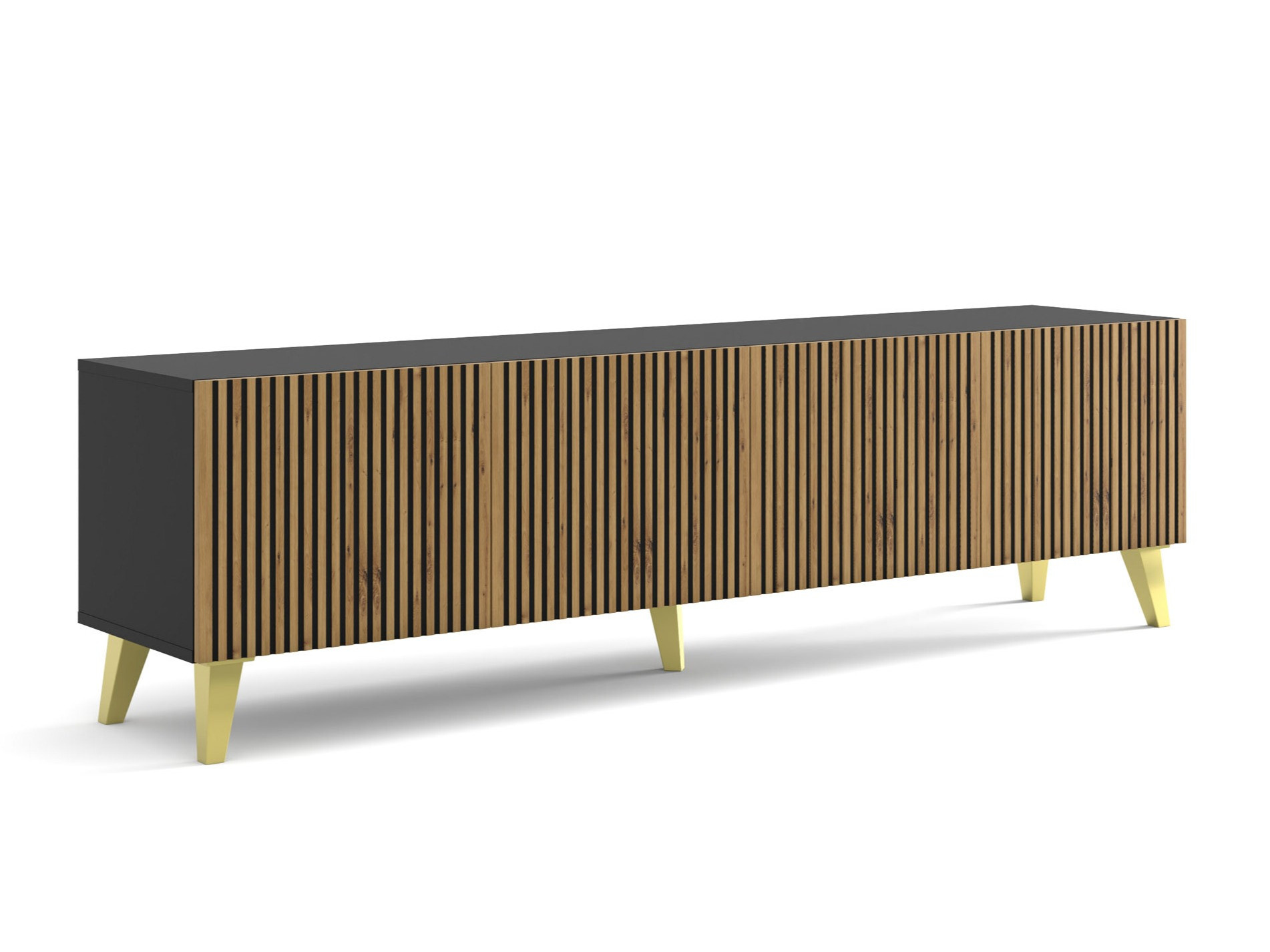 TV-bord Buffalo 152 (Artisan eg + Sort)