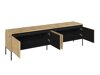 TV-bord Fernolu 105 (Artisan eg + Sort)