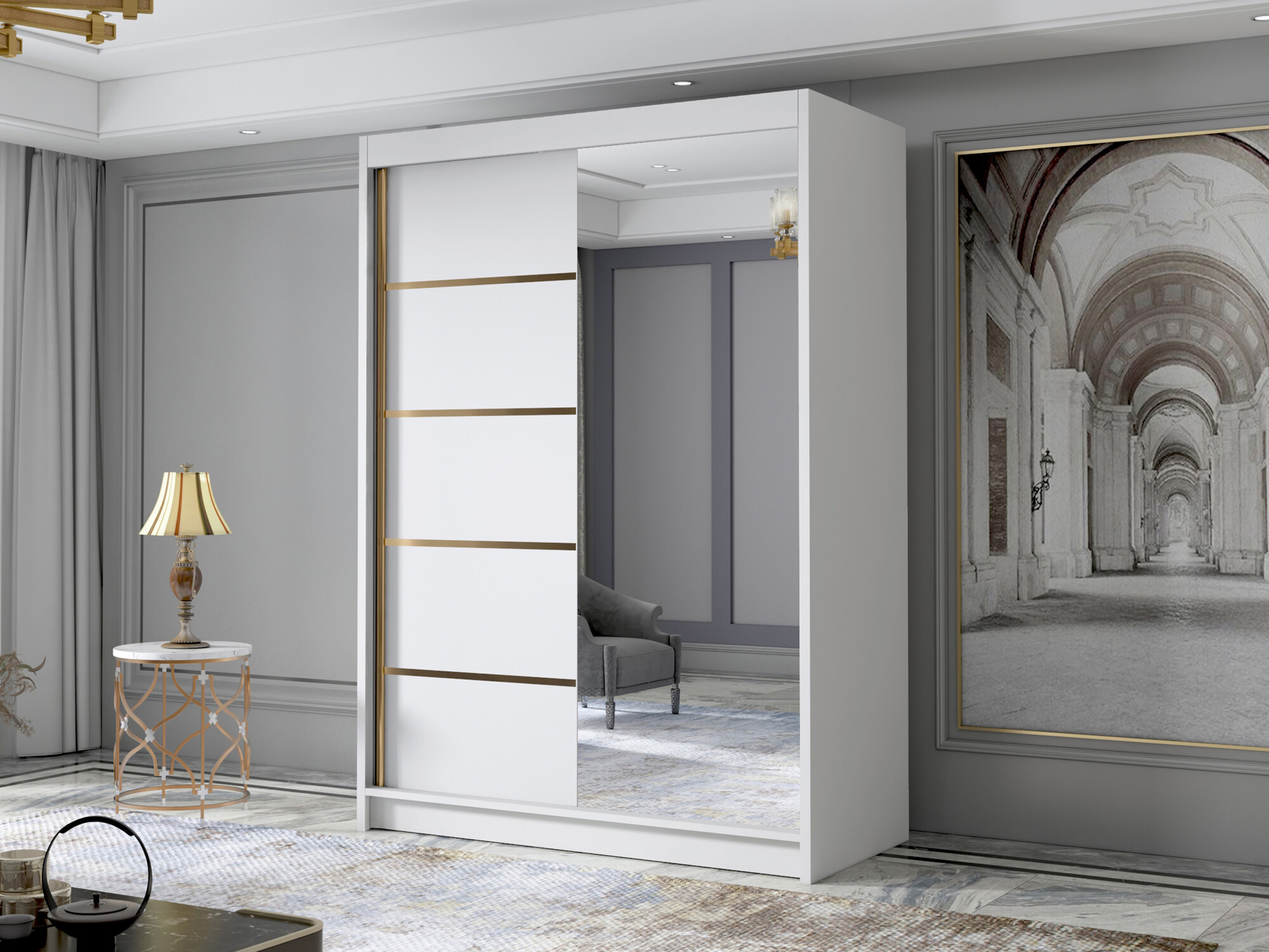 Garderobeskab Closico 188 (Hvid)